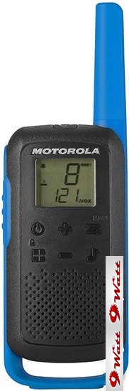 Портативная радиостанция Motorola T62 Walkie-talkie (черный/синий) - фото2