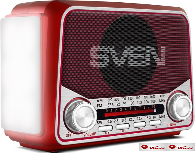 Радиоприемник SVEN SRP-525 (красный) - фото2