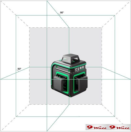 Лазерный нивелир ADA Instruments Cube 3-360 Green Basic Edition А00560 - фото2