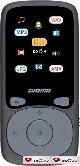 MP3 плеер Digma B4 8GB (черный) - фото