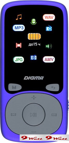 MP3 плеер Digma B4 8GB (синий) - фото