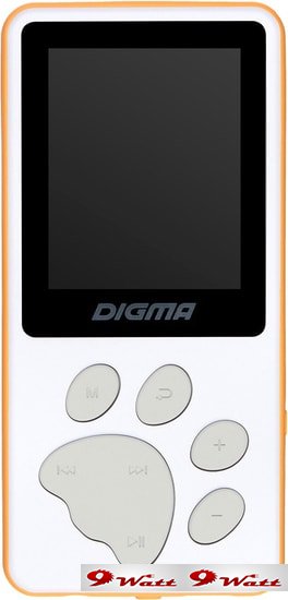 MP3 плеер Digma S4 8GB (белый/оранжевый) - фото2