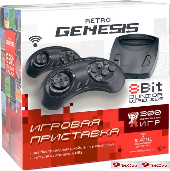 Игровая приставка Retro Genesis 8 Bit Junior Wireless (300 игр) - фото2