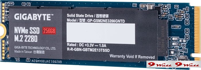 SSD Gigabyte NVMe 256GB GP-GSM2NE3256GNTD - фото2