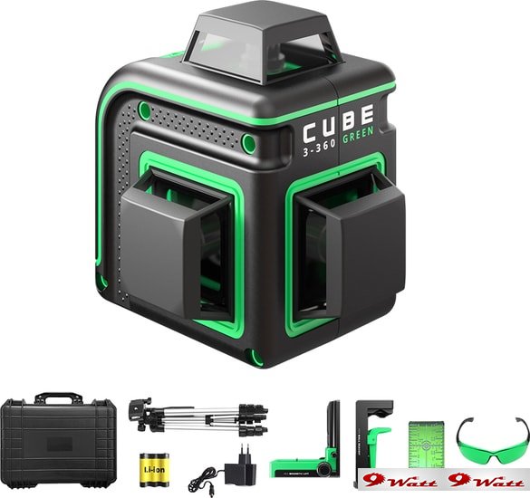 Лазерный нивелир ADA Instruments Cube 3-360 Green Ultimate Edition A00569 - фото