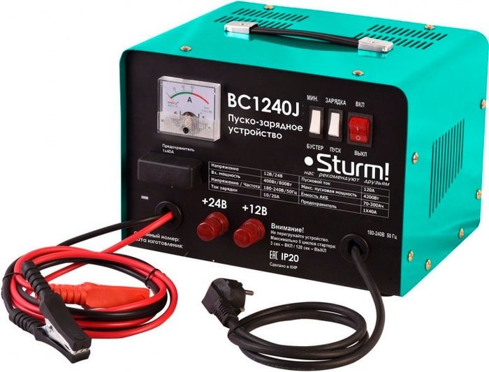 Пуско-зарядное устройство Sturm BC1240J - фото