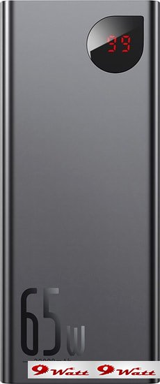 Портативное зарядное устройство Baseus Adaman Metal Digital Display PPIMDA-D01 20000mAh (черный) - фото