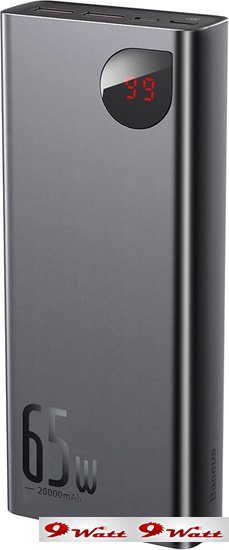 Портативное зарядное устройство Baseus Adaman Metal Digital Display PPIMDA-D01 20000mAh (черный) - фото2