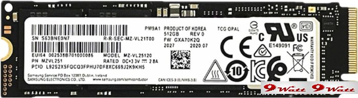SSD Samsung PM9A1 256GB MZVL2256HCHQ-00B00 - фото