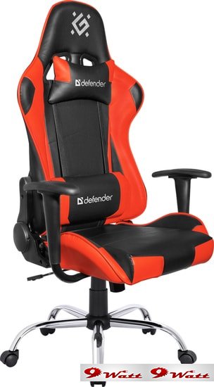Кресло Defender Azgard (черный/красный) - фото
