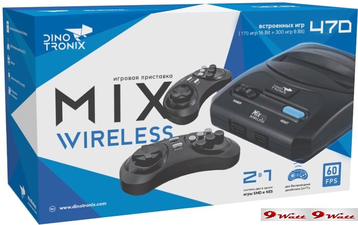 Игровая приставка Dinotronix Mix Wireless ZD-01A (2 геймпада, 470 игр) - фото