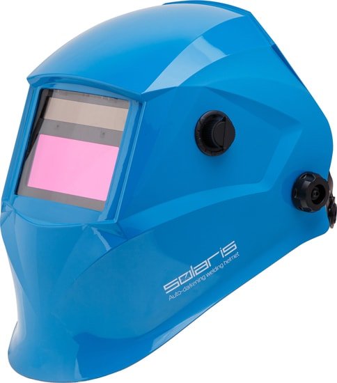 Сварочная маска Solaris ASF520S (голубой глянец) - фото