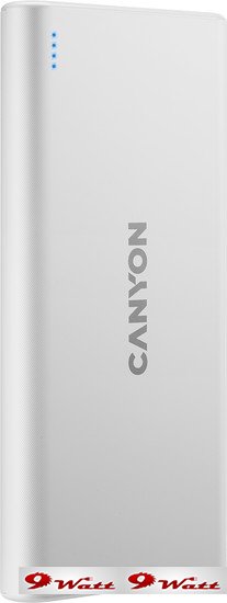 Внешний аккумулятор Canyon CNE-CPB1008W 10000mAh (белый) - фото
