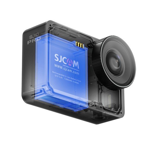 Экшен-камера SJCAM SJ10 Pro Dual Screen (черный) - фото2