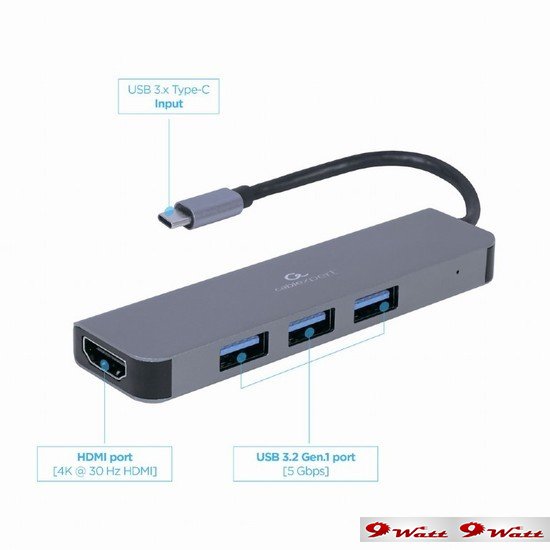 USB-хаб Cablexpert A-CM-COMBO2-01 - фото2