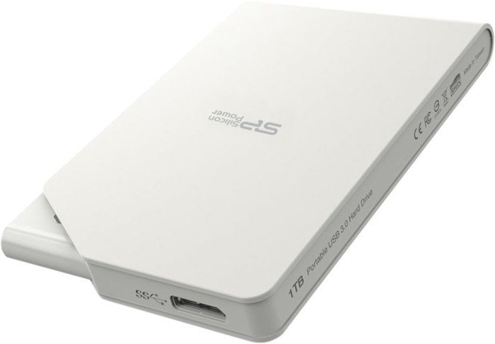 Внешний жесткий диск Silicon-Power Stream S03 1TB White (SP010TBPHDS03S3W) - фото
