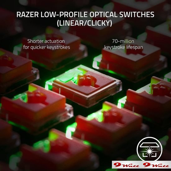 Клавиатура Razer Deathstalker V2 Pro Wireless (Razer Low Profile Optical Red) - фото2
