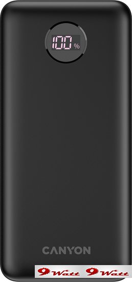 Внешний аккумулятор Canyon PB-2002 20000mAh (черный) - фото