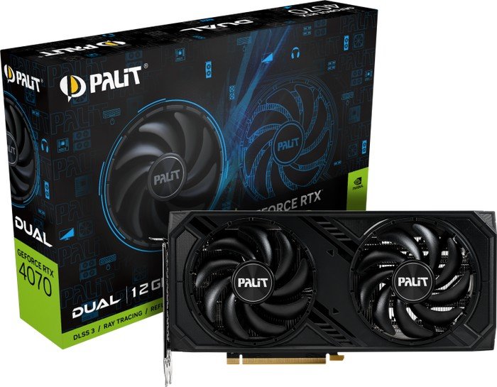 Видеокарта Palit GeForce RTX 4070 Dual NED4070019K9-1047D - фото2