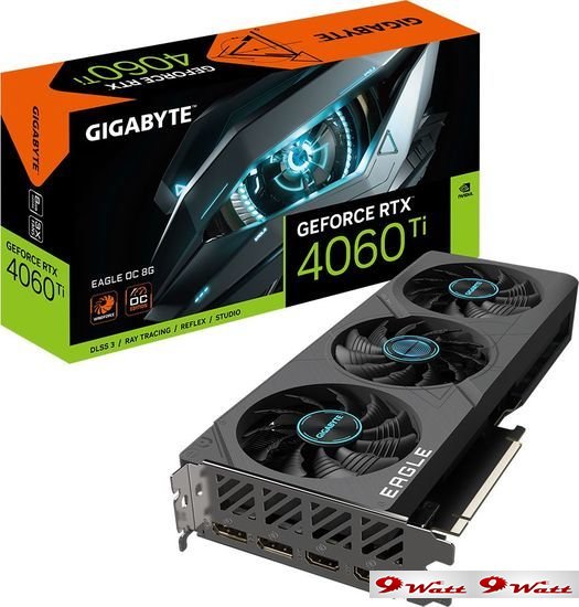 Видеокарта Gigabyte GeForce RTX 4060 Ti Eagle OC 8G GV-N406TEAGLE OC-8GD - фото2