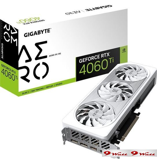 Видеокарта Gigabyte GeForce RTX 4060 Ti Aero OC 8G GV-N406TAERO OC-8GD - фото2