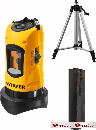 Лазерный нивелир Stayer Professional Lasermax SLL-1 34960-1 (со штативом, сумка) - фото