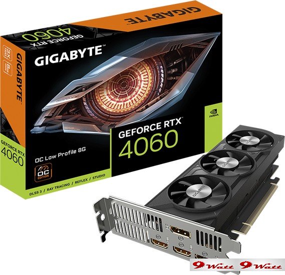 Видеокарта Gigabyte GeForce RTX 4060 OC Low Profile 8GB GV-N4060OC-8GL - фото2