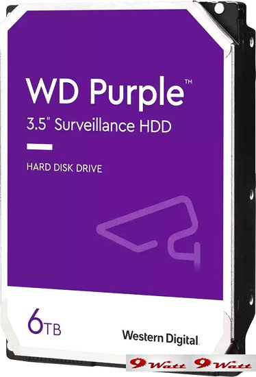 Жесткий диск WD Purple 6TB WD64PURZ - фото